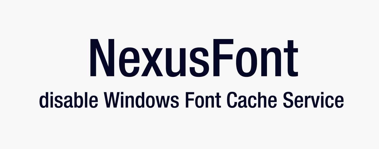 NexusFontが重い場合はWindows Font Cache Serviceを無効にしよう